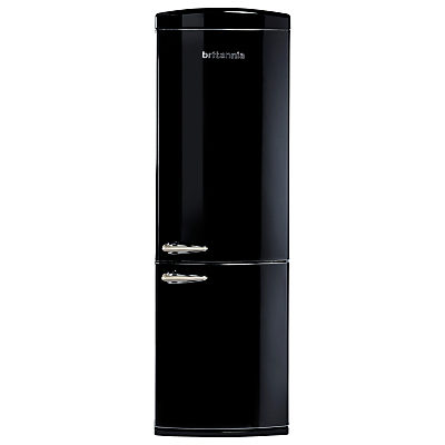 Britannia Breeze Retro Fridge Freezer, A+ Energy Rating, 60cm Wide Black